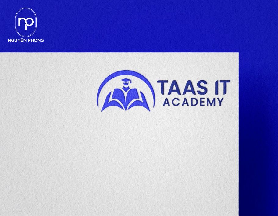 Logo giáo dục in trên card visit